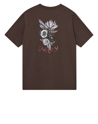 Mos Mosh Gallery - MMGMotion Flower T-shirt - Chocolate Brown